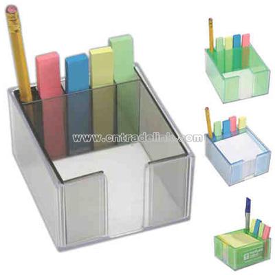 Paper tray with sticky note indexes