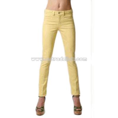 Paris yellow jeans