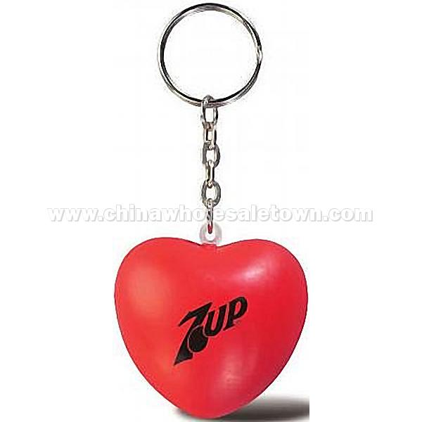 Patriotic Heart Key Chain Stress Balls
