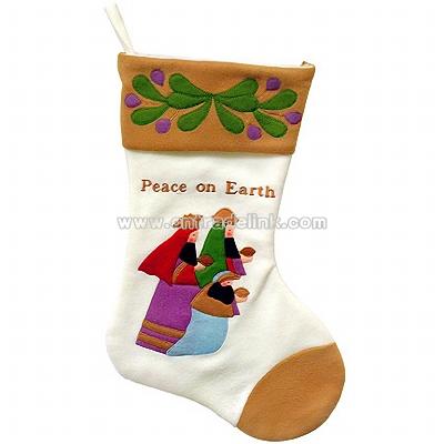 Peace On Earth Stocking