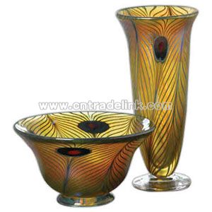 Peacock Robert Held Art Nouveau - Crystal vase