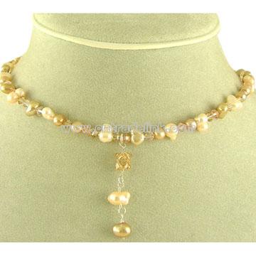 Pearl& Crystal Necklace