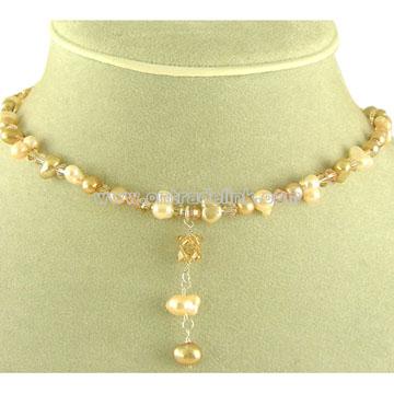 Pearl& Crystal Necklace