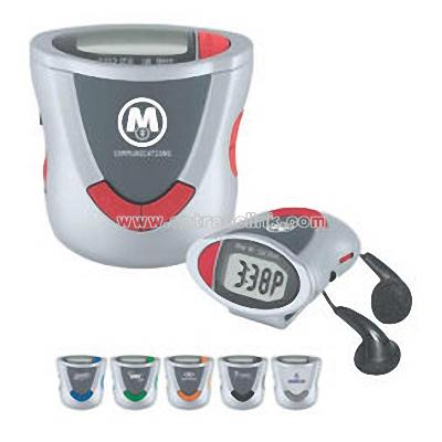 Pedometer Stopwatch Radio