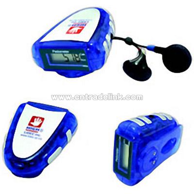 Pedometer with FM radio
