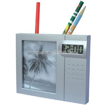 Pen Holder With Calendar with Photo Frame