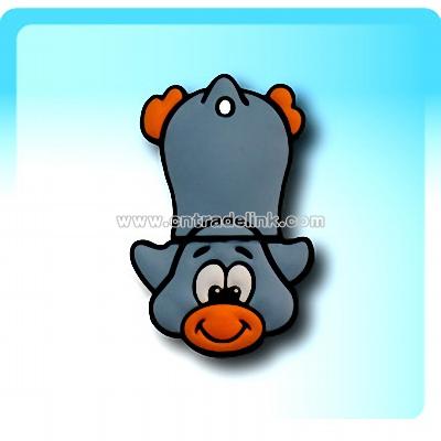 Penguin Slide Grey USB Flash Drive