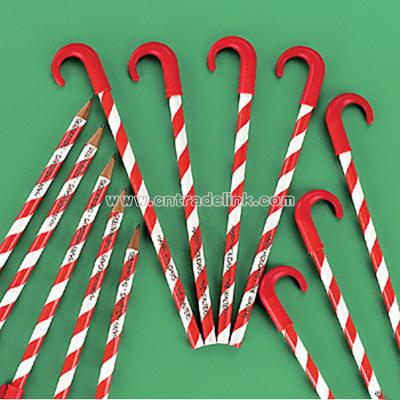 Personalized Candy Cane Pencils