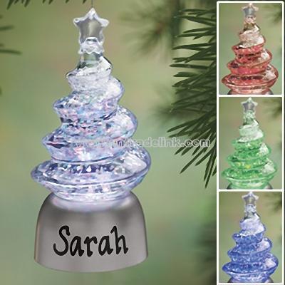 Personalized Color Changing Tree Ornament