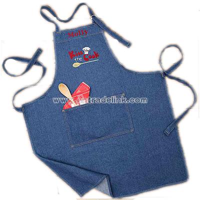 Personalized Denim Apron
