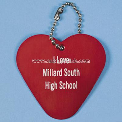 Personalized Heart Key Chains - Red