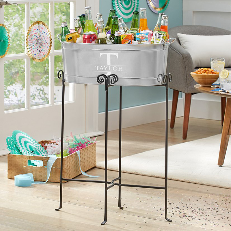 Personalized Name & Initial Beverage Tub