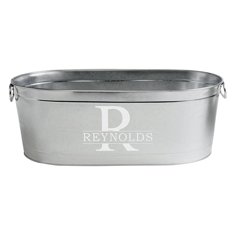 Personalized Name & Initial Beverage Tub