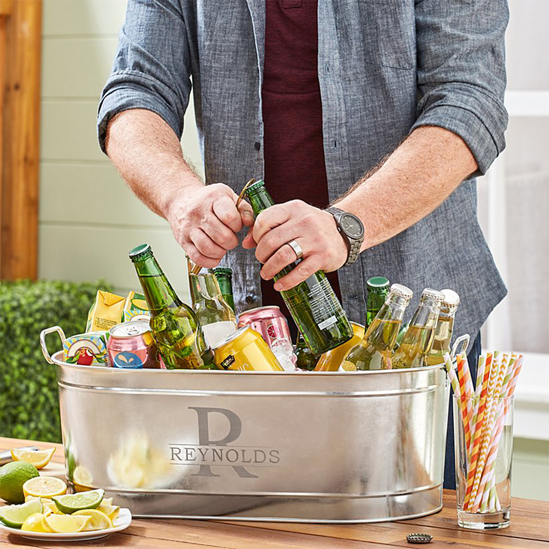 Personalized Name & Initial Beverage Tub