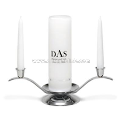 Personalized Unity Candle Tapers and Stand