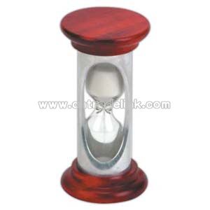 Petite silver metal sand timer