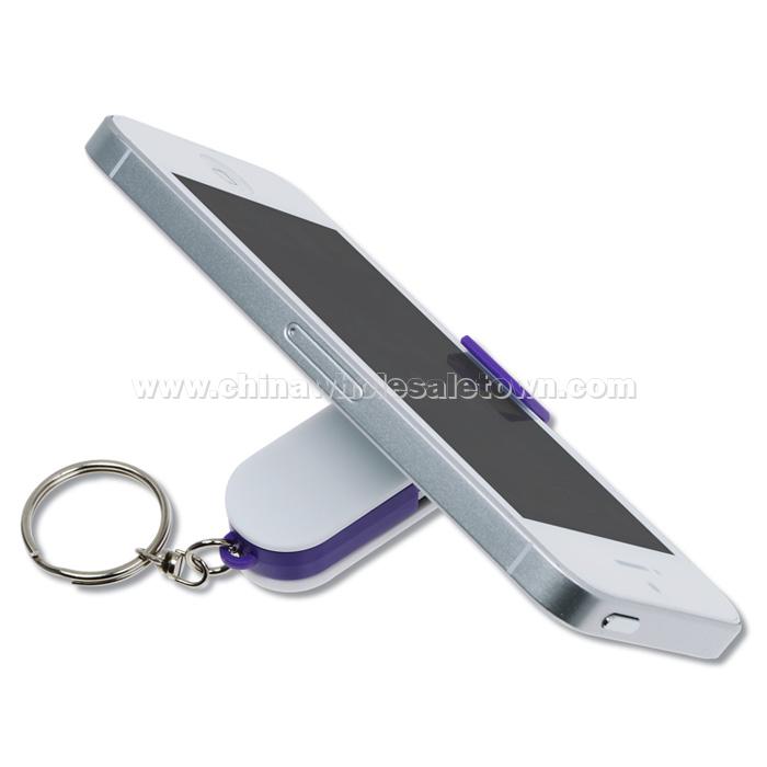 Phone Stand Cleaner Combo Keychain