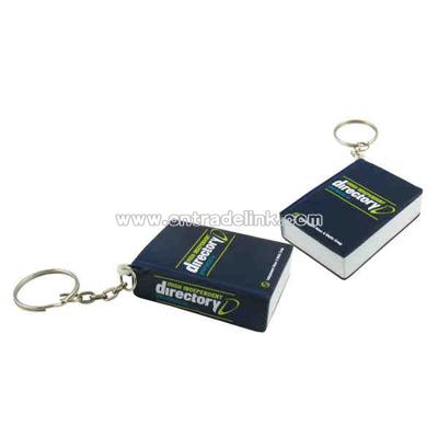 Phone directory stress reliever key chain