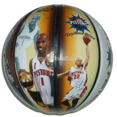 Photo Basketball, PVC Leather Laminated Basketball