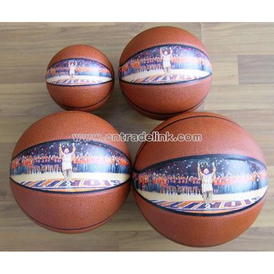 Photo Basketball, PVC Leather Laminated Basketball