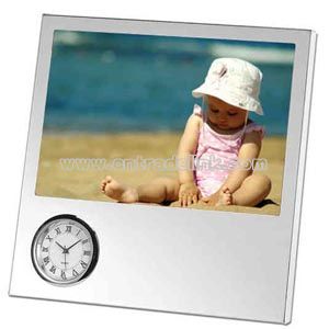 Photo frame and clock