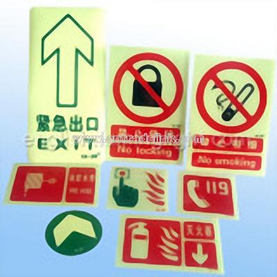 Photoluminescent Safety Signs