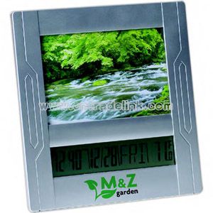 Picture frame LCD clock and calendar