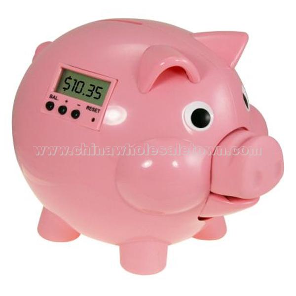 Pig Electronic Coin Bank with LCD Screen