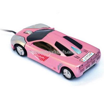 Pink Car Optical Mouse