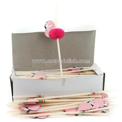 Pink Flamingo Straws