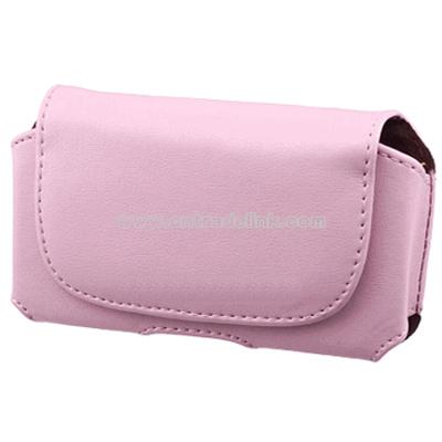 Pink Leather Carrying Pouch Case For HP iPAQ Glisten