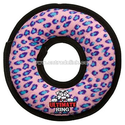 Pink Leopard Ring Dog Toy