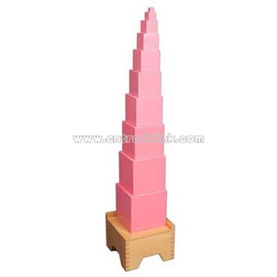 Pink Tower Of Montessori Toys