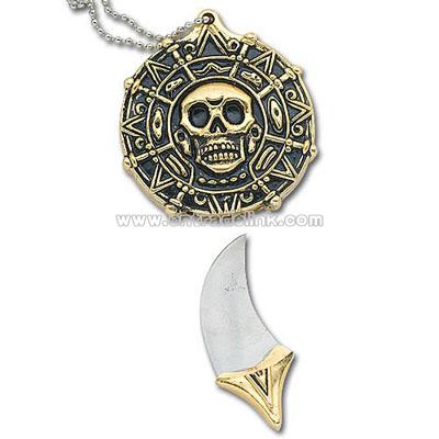Pirate Coin Knife Necklace