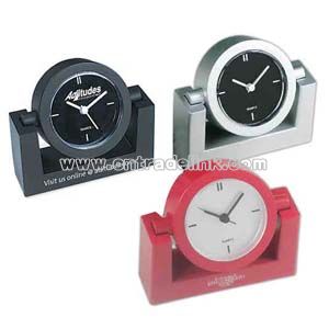 Pivoting desk clock