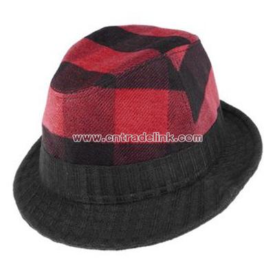 Plaid Attack Fedora hat