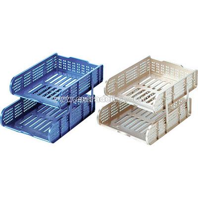 Plastic 2 Layer File tray