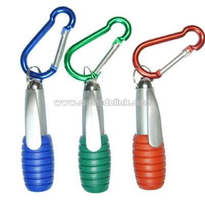 Plastic Ballpen with Carabiner