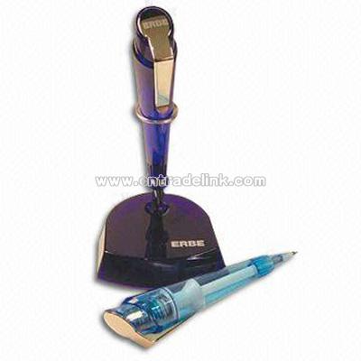 Plastic Ballpoint Pen with Logo Printing on Barrel