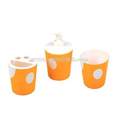 Plastic Bathroom Set