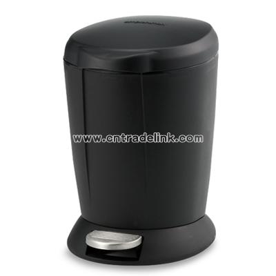 Plastic Black Step-On Trash Can