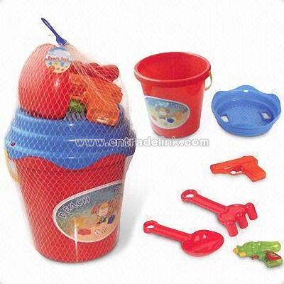 Plastic Bucket Toy Set