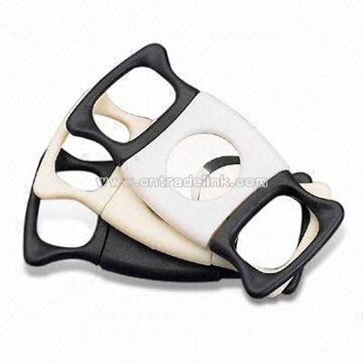 Plastic Cigar Cutter with Stainless Steel Blade