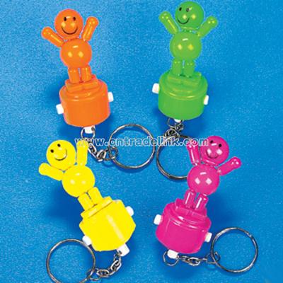 Plastic Collapsing Puppet Key Chains