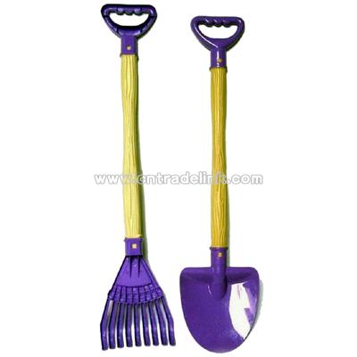Plastic Harrow and Shovel