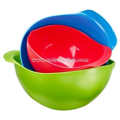 Plastic Preserve Mixing Bowls 3-pc. Set