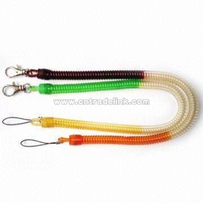 Plastic Spring Keychain
