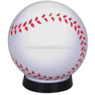 Plastic baseball bank