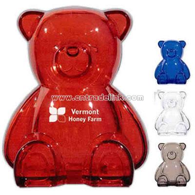 Plastic bear bank