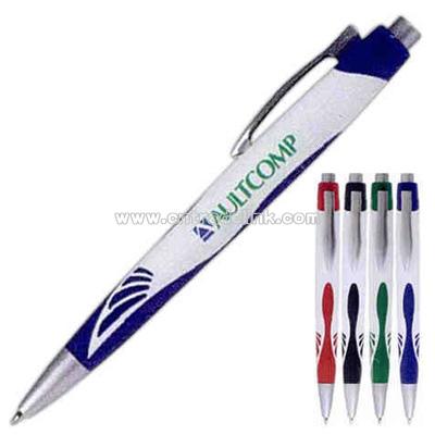 Plastic click-action pen